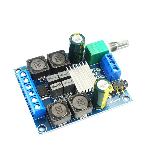 大功率数字功放板模块TPA3116D2音频放大功放板双声道2*50W低音音 - 图0