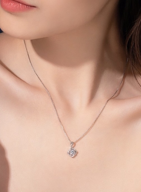 莫桑钻项链女轻奢小众锁骨链