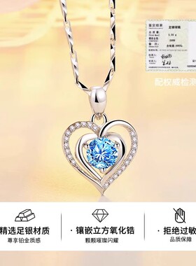 纯银项链女S999轻奢小众高级新款