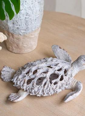 AB出口美国动物摆件海洋生物系列树脂桌面装饰摆件客厅样板房家居