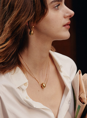 LMLAGOMIST咖啡豆项链通勤百搭