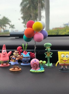 创意汽车内摆件装饰品海绵宝宝小车上可爱用品高档网红车载女神款