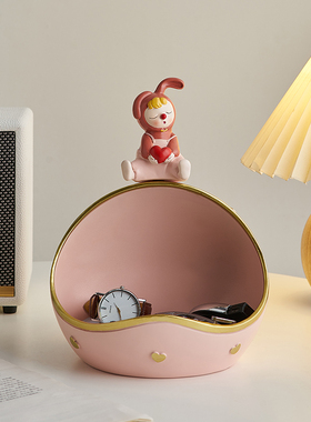 创意小丑钥d匙收纳摆件入户进门玄关鞋柜家居装饰摆设乔迁新居礼