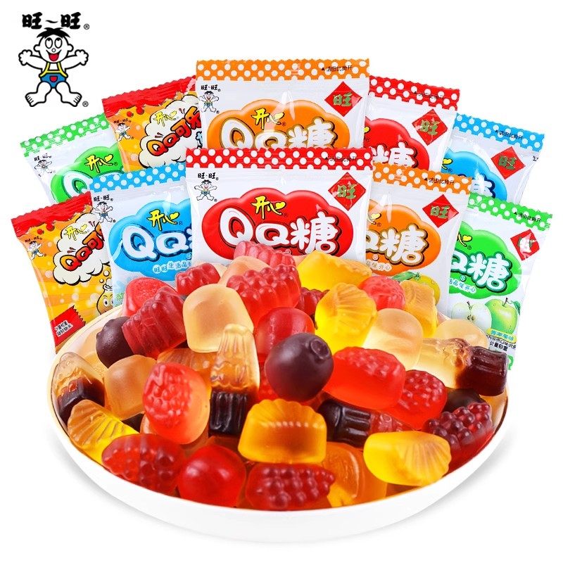 旺旺QQ糖袋装水果味果汁软糖儿童橡糖皮喜糖果休闲零食小吃,淘宝优惠券,粉丝福利购,淘宝优惠卷