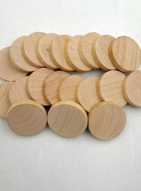 25-59mm厚5mm模型材料圆形木片娃娃站立基座DIY圆盘现代简单莲花