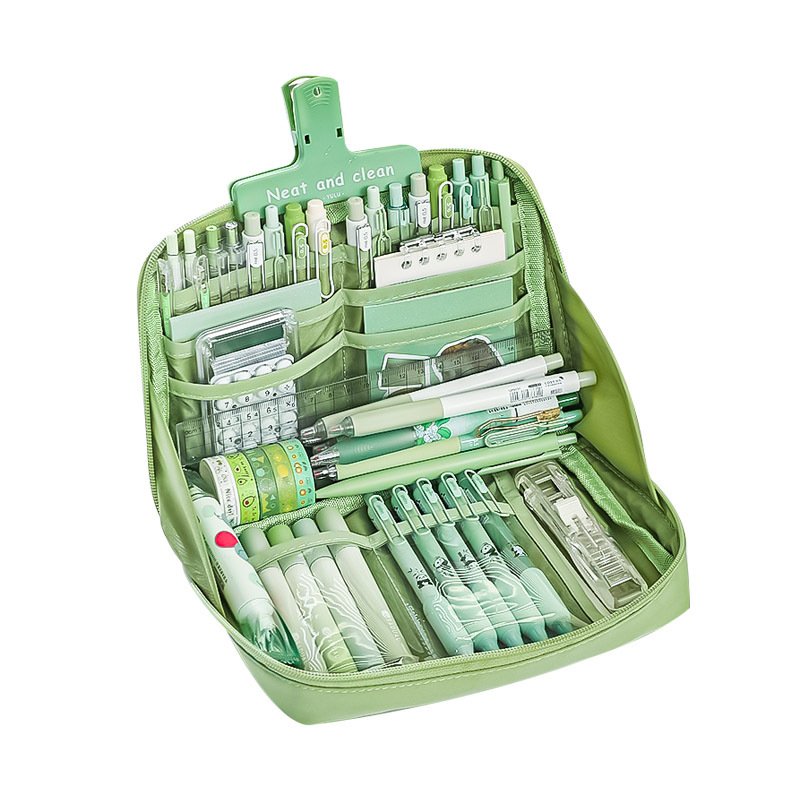 12层熊猫大容量笔袋女孩款小学生初中男孩女生高颜值文具铅笔盒 - 图3