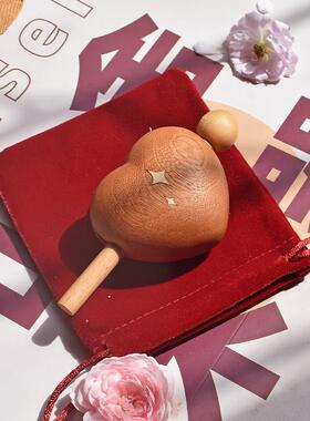 山舍｜敲开心 创意解压神器实木木鱼送朋友同学闺蜜情侣可爱礼物