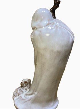 石湾苏轼牧羊陶瓷摆件假山盆景人物造景装饰家居书台架工艺装饰品