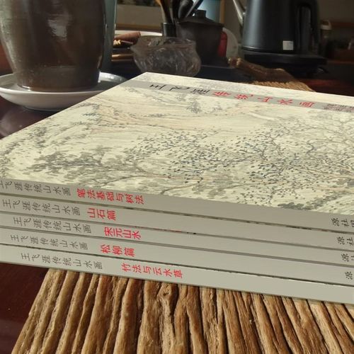 零基础国画山水教材+视频课高清临摹学习资料套装王飞涯教学手稿 - 图2