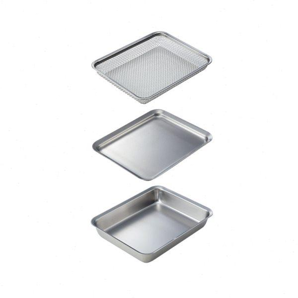 霜山304不锈钢托盘厨房食物收纳盘多功能沥水沥油网盘备菜盘方盘,淘宝优惠券,粉丝福利购,淘宝优惠卷