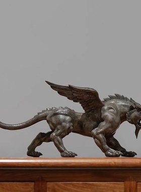 铜之美 铜老虎摆件客厅办公室生肖工艺品如虎添翼装饰礼品送领导