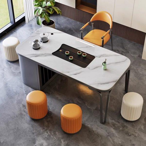 轻奢岩板茶台现简约阳台茶桌椅组合茶几公室小户型功夫泡茶桌,淘宝优惠券,粉丝福利购,淘宝优惠卷