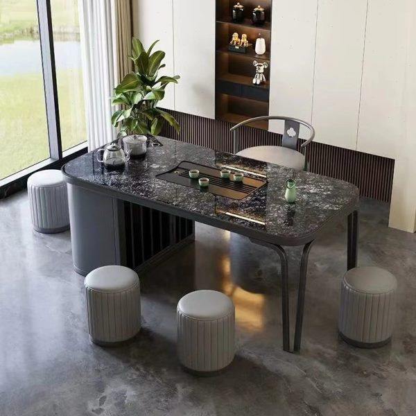 轻奢岩板茶台现简约阳台茶桌椅组合茶几公室小户型功夫泡茶桌,淘宝优惠券,粉丝福利购,淘宝优惠卷