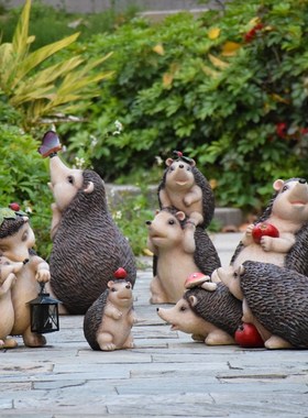 户外园林景观幼儿园仿真动物刺猬摆件花园庭院装饰院子造景雕塑品