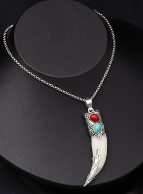 复古民族风狼牙项链65