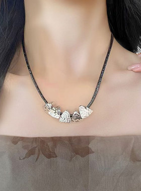 甜酷风十字架串珠项链