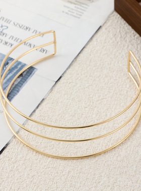 欧美风冷淡风双层手镯