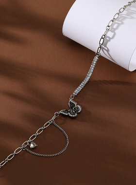 轻奢锆石蝴蝶项链1315