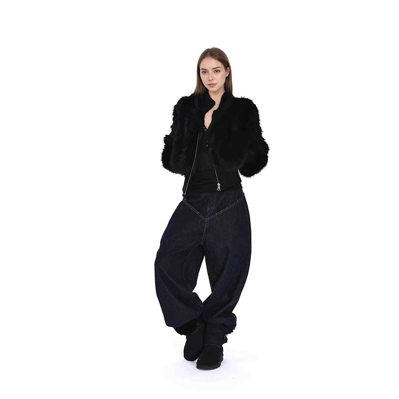 新街头2025国潮座山雕冬季上衣宽松短款加厚保暖毛领派克服外套女,淘宝优惠券,粉丝福利购,淘宝优惠卷