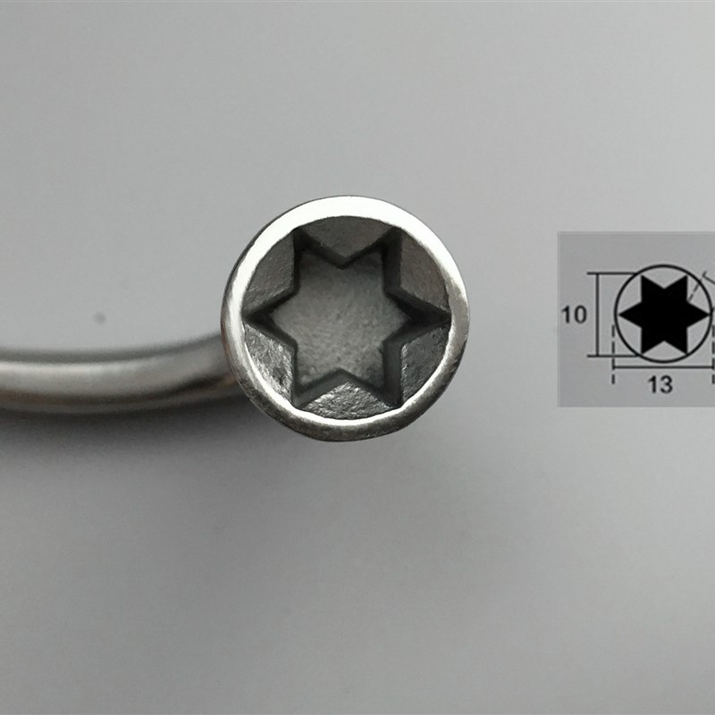 铁路高铁动车火车钥匙 CRH2内四角E方形钥匙 三角 不锈钢六角钥匙 - 图2