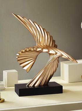 大鹏展翅雄鹰摆件电视柜办公室桌面摆设装饰品酒柜乔迁开业礼物