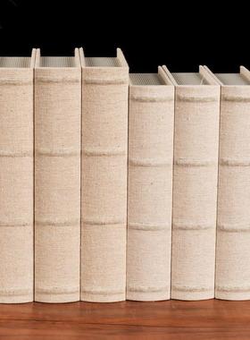 新中国风假书人造书灰色模型书道具装饰模型房酒店会所展示摆件