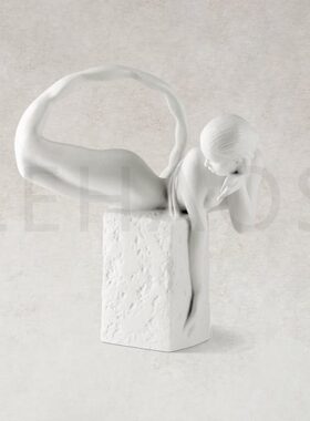 天蝎座！出口 北欧纯白色 创意陶瓷 星座 雕塑摆件 十二星座礼物