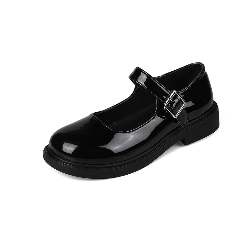 玛丽珍小皮鞋女2024年春季新款英伦风法式学生黑色制服平底单鞋女 - 图3