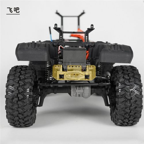 TRX-4 舵机前置铜支架 保险配重杠黄铜 铝合金 前防撞栏固定座 - 图0
