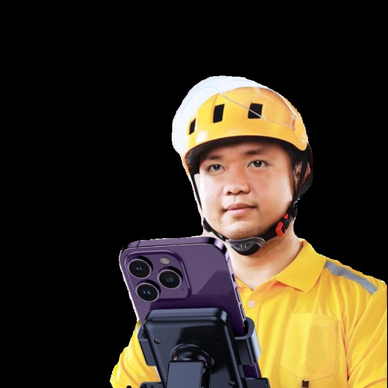 电动车手机支架新款电瓶车摩托自行车外卖骑手防震V车载导航手机 - 图1