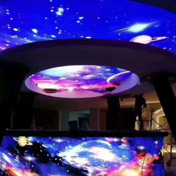 软膜天花吊顶星空透光膜超薄无边框卡布灯箱型材软膜星空蓝天异型,淘宝优惠券,粉丝福利购,淘宝优惠卷