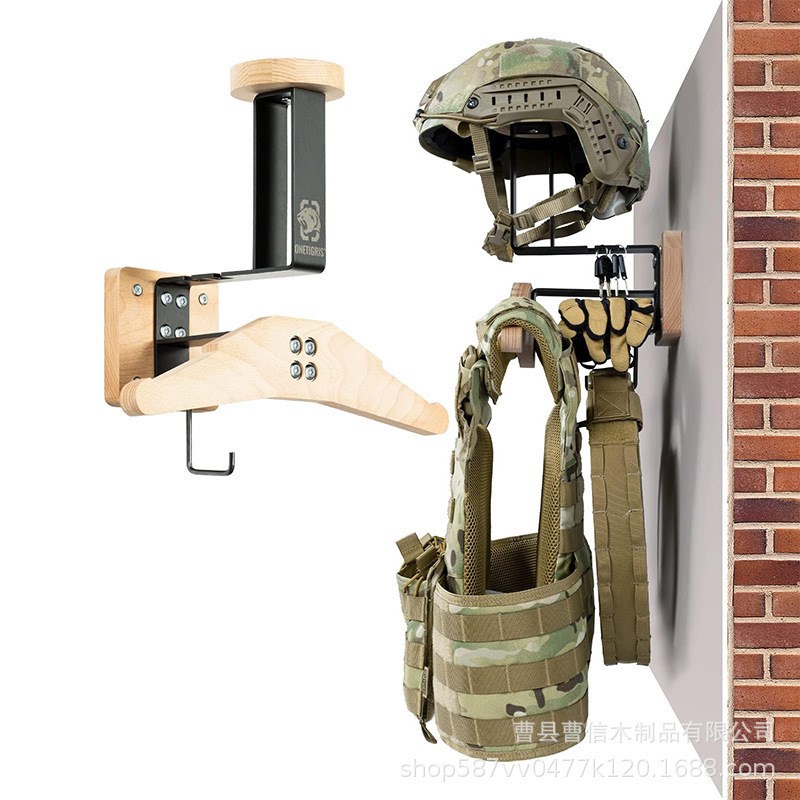 摩托车头盔架 战术装备壁架机车B皮衣挂架摩托车头盔架墙上头盔架 - 图0