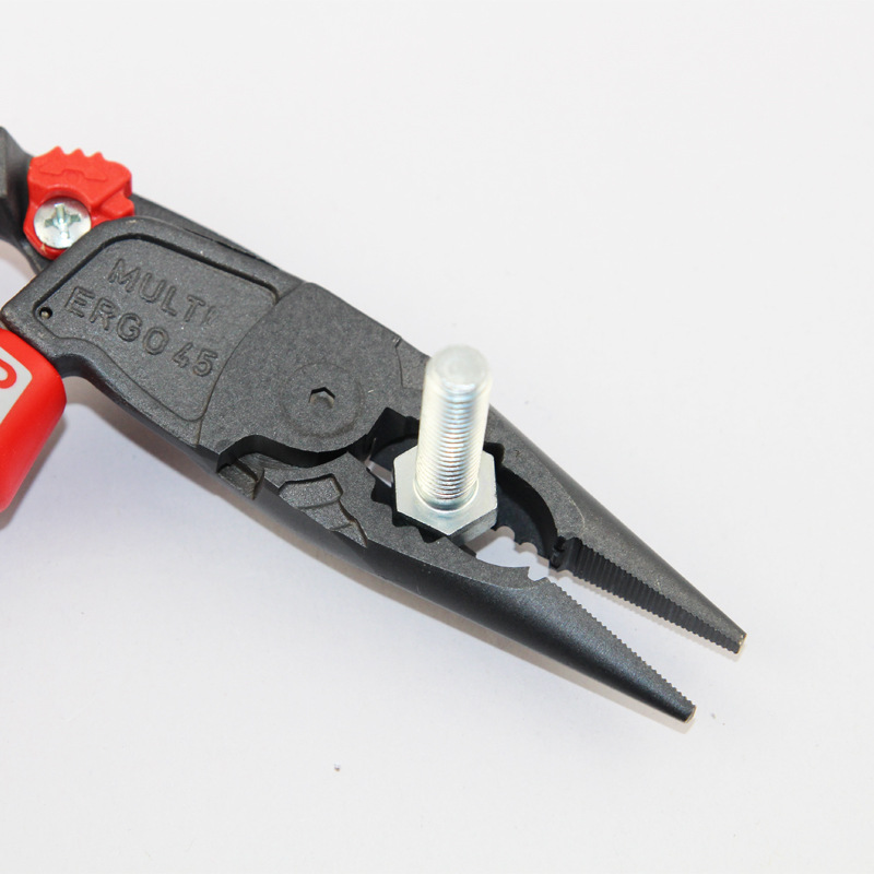 NWS德国进口尖嘴钳歪头工具钳多功能省力弯头钢丝钳8寸老虎钳子 - 图0