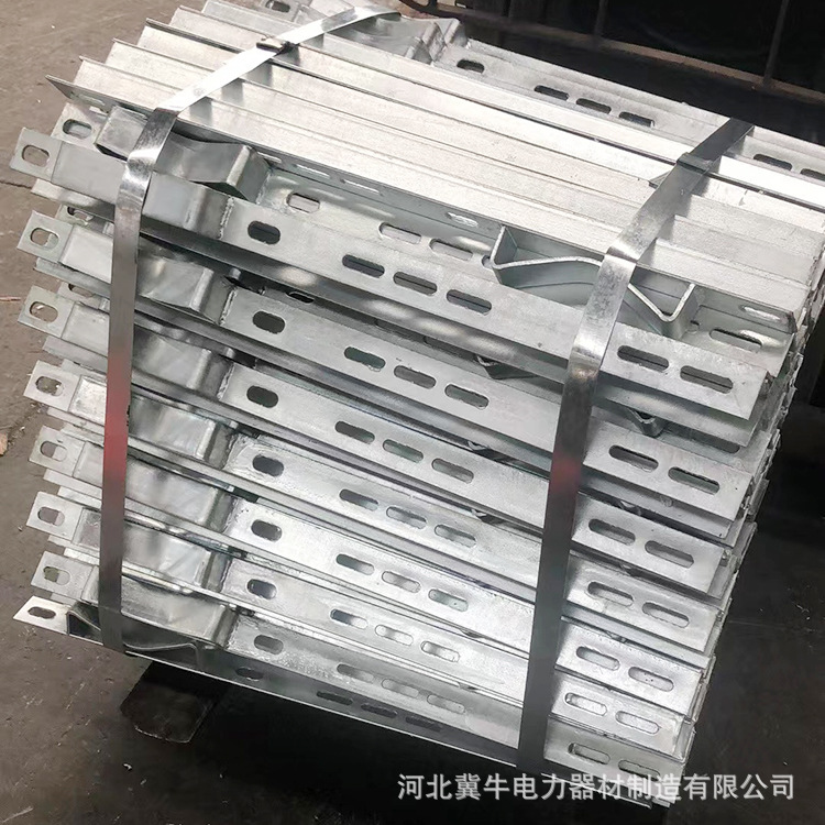 厂家批发表箱横担电缆桥梁附件电力金具热镀锌横担抱箍角钢横担 - 图0