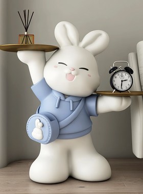 可爱只进不出储钱j罐创意兔子存钱罐2025新款客厅大号落地大型摆