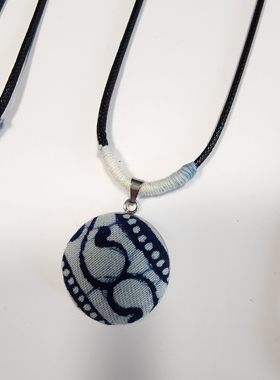 渐染莳光【梦】原创设计手工扎染蜡染项链女小众高级感毛衣链项链