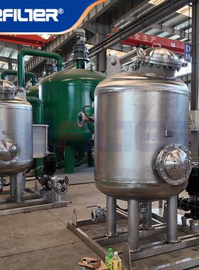 304不锈钢撬装18m³/h多介质过滤器接口DN80电厂循环水过滤