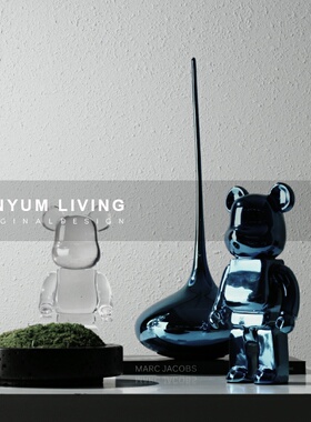 本与简约现代轻奢艺术摆件样板房间玄关家居客Q厅桌面创意软装饰