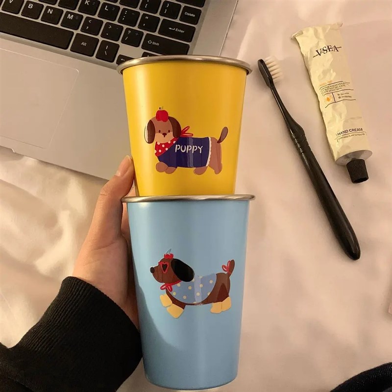 【下单立减30】可爱腊肠狗漱口杯家用H牙刷杯子洗漱杯情侣学生HS - 图2