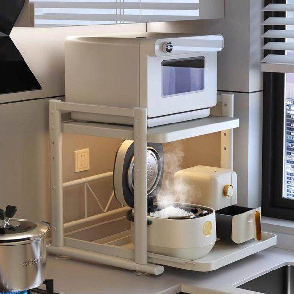 德国台面多功能电器锅烤箱可抽拉电饭煲置物架厨房微波炉收纳架子,淘宝优惠券,粉丝福利购,淘宝优惠卷