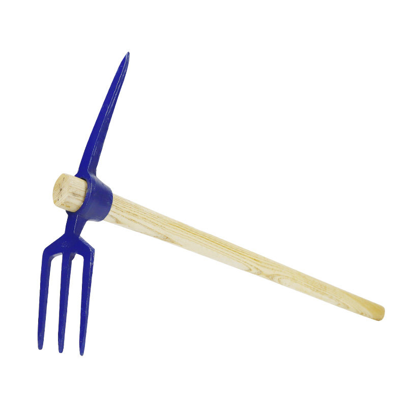 铁路耙镐维护施工工具三齿道轨钢锻打一体叉镐镐柄矿用镐尖头耙镐,淘宝优惠券,粉丝福利购,淘宝优惠卷