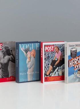 覆古怀旧假书装饰品咖啡厅装饰书道具模型摆件酒柜彷真书创意饰品