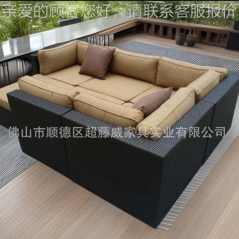 工室外藤编发商用酒店沙酒吧藤桌家具CF736户外藤艺椅藤编沙厂发,淘宝优惠券,粉丝福利购,淘宝优惠卷