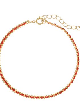 S925银新年编织红绳手链女本命年轻奢幸运手绳Y手饰闺蜜礼物