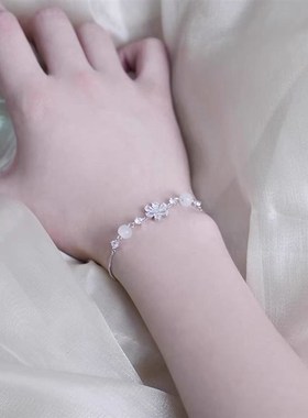 为爱而生系列f茉莉花可调节手链女轻奢设计高级感花朵桃花送礼手