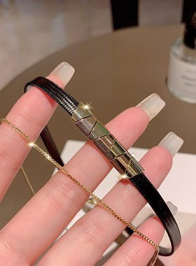 时尚锁骨链女双层choker项圈气质短款颈链项链202T3年新款爆款饰