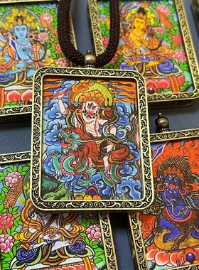 唐卡 毛衣链 唐卡吊坠厂家十二生肖八大守护神景区佛系Y纪念品代