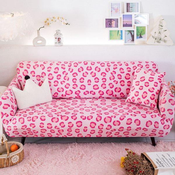 沙发套罩全包弹力垫防滑靠背盖布少女粉豹纹沙发笠防尘保护套简约,淘宝优惠券,粉丝福利购,淘宝优惠卷