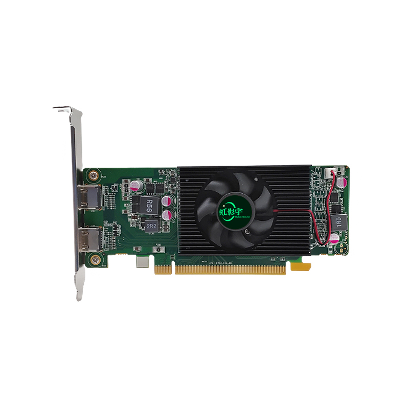 Multi-screen graphics card dual HDMI 4K high-definition small chassis half-height knife card HTPC monitoring stock trading projection expansion splicing card