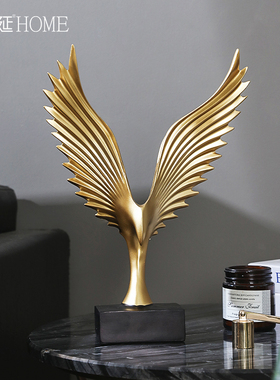 大鹏展翅客厅玄关酒柜电视t柜办公室桌面艺术品摆件创意家居装饰